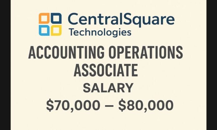 Centralsquare Technologies Accounting Operations Associate Salary Centralsquare Technologies Accounting Operations Associate Salary